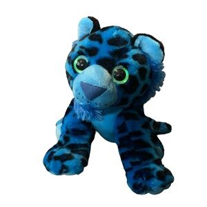 The Petting Zoo Black and Blue Leopard Plush